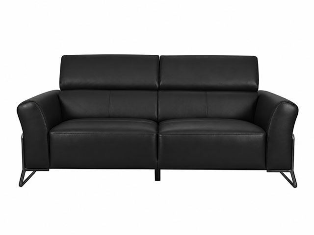 SALON CUIR 6 PLACES HY-9217 COULEUR #511 NOIRE