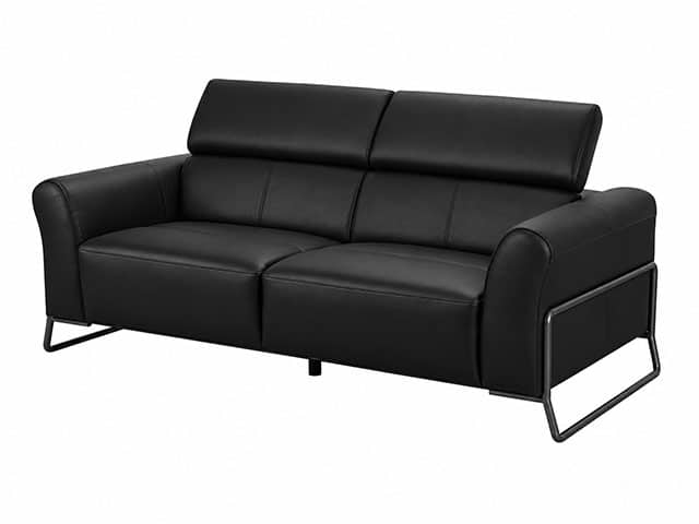SALON CUIR 6 PLACES HY-9217 COULEUR #511 NOIRE