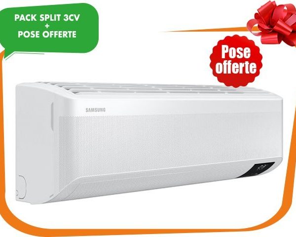 SPLIT 3CV SAMSUNG DOUBLE INVERTER AR24BVHGAWKN 24000BTU GAZ R410+POSE