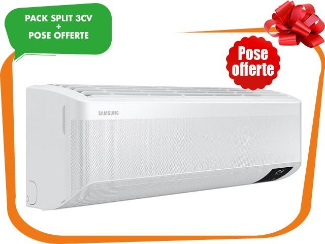 SPLIT 3CV SAMSUNG DOUBLE INVERTER AR24BVHGAWKN 24000BTU GAZ R410+POSE