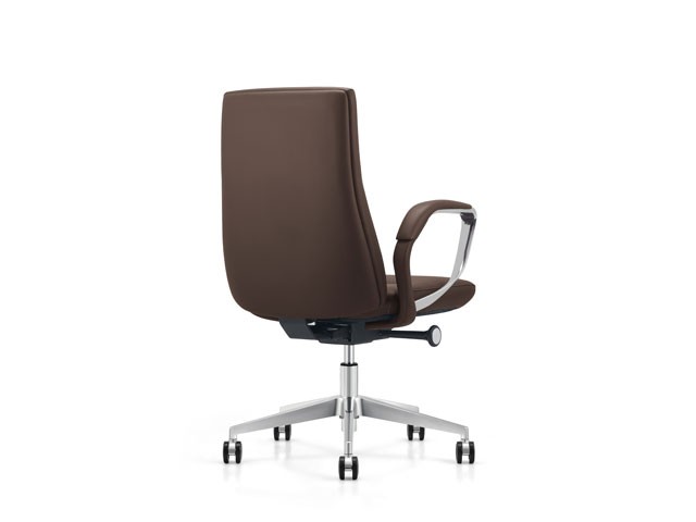 FAUTEUIL DOSSIER BAS PU YS1812B C54 MARRON