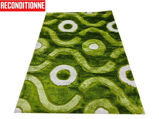 MOQUETTE GM DE LUXE GL 300*200 VERT BLANC RECONDITIONNE