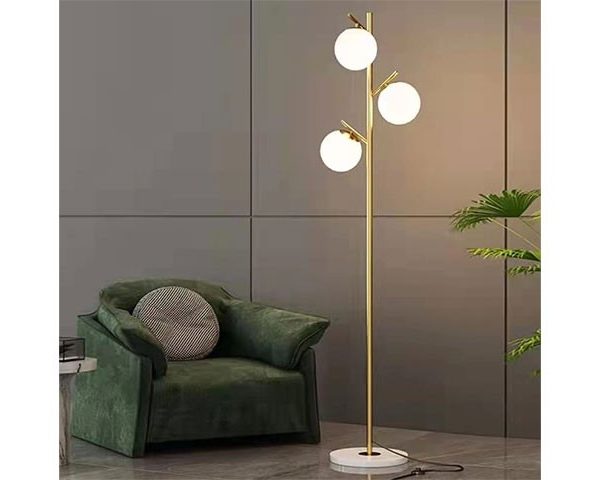 LAMPE ABAJOUR DE DECORATION REF 417 HAUTEUR 1600 CLR BEIGE/DOREE