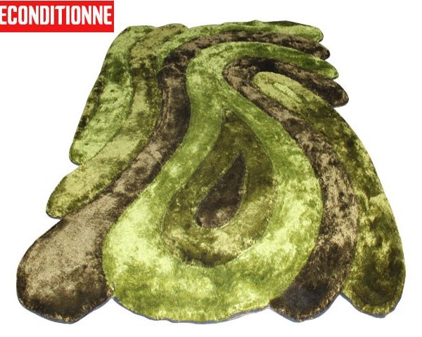 MOQUETTE SHAGY 200*290 TO500 VERT RECONDITIONNE