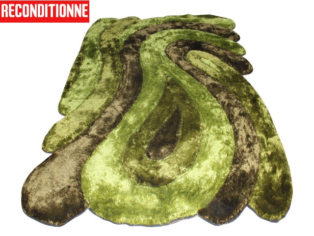 MOQUETTE SHAGY 200*290 TO500 VERT RECONDITIONNE