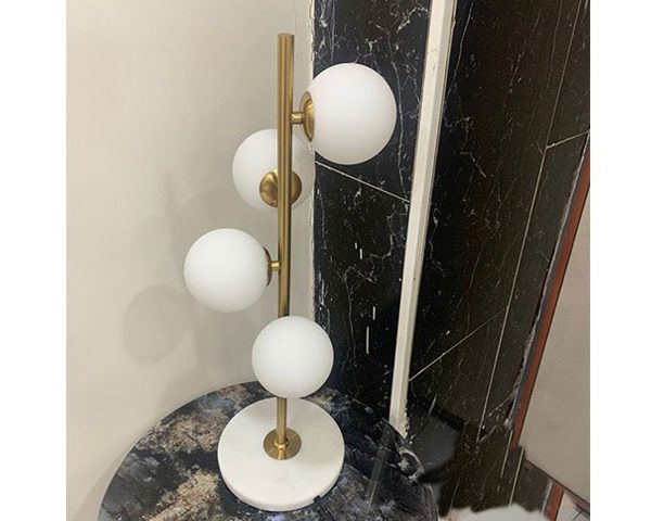 LAMPE ABAJOUR DE DECORATION REF H6 HAUTEUR 600 CLR BEIGE/DOREE