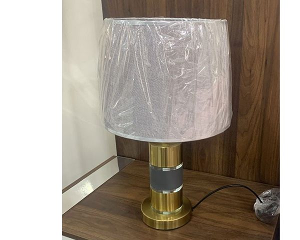 MASTEROFFICE 18 LAMPE DE CHEVET REF T550 146*28 CLR BEIGE/GRIS/DOREE