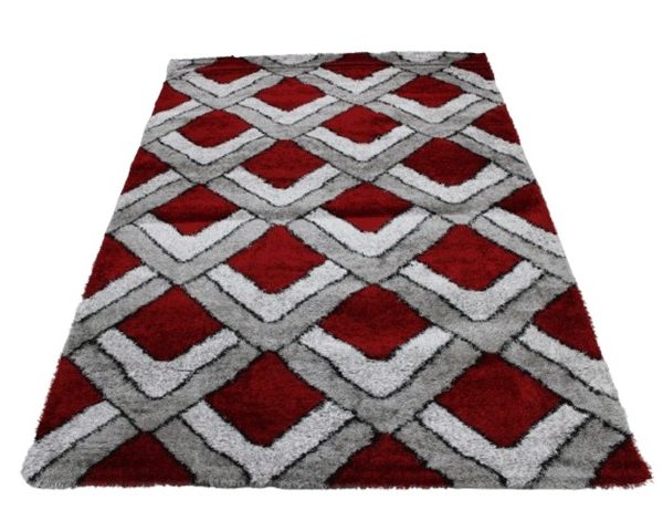 MOQUETTE MM DE LUXE 160X230 P364D GRIS RED