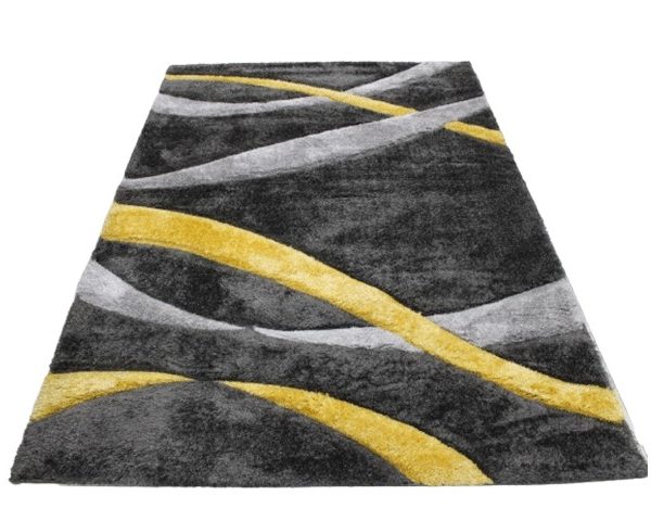 MOQUETTE MM DE LUXE 160X230 P509A GRIS YELLOW