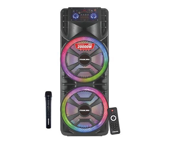 SPEAKER MULTIMEDIA NIKAI NPRTY12602 RECHARGEABLE 20000W+MIC+TELECOMMA