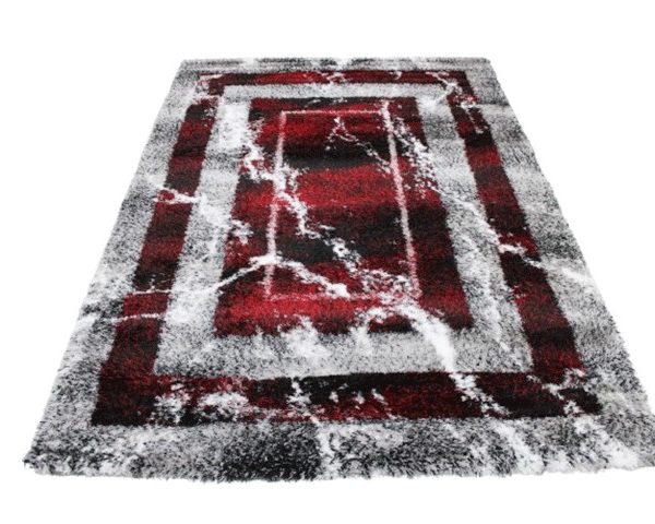 MOQUETTE MM DE LUXE 160X230 P847A NOIR RED
