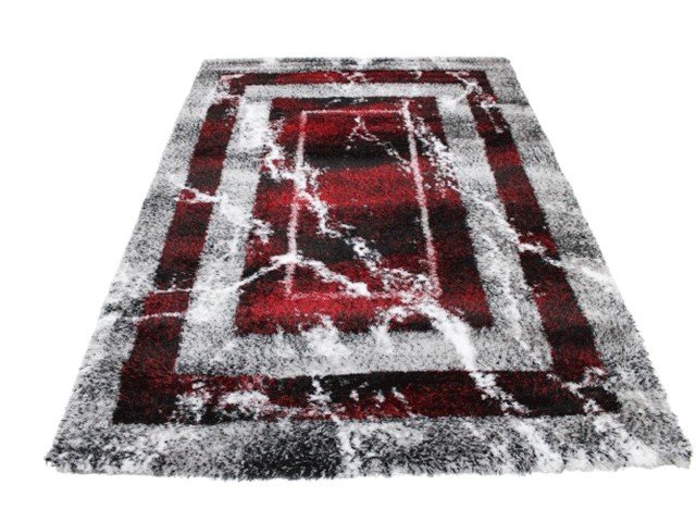 MOQUETTE MM DE LUXE 160X230 P847A NOIR RED