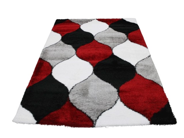 MOQUETTE MM DE LUXE 160X230 P313D GRIS RED