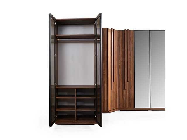 CHAMBRE A COUCHER 180X200 COMPLETE PREO PORTES BATTANTES