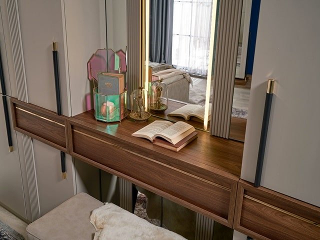 CHAMBRE A COUCHER 180X200 COMPLETE SAVANORA PORTES BATTANTES