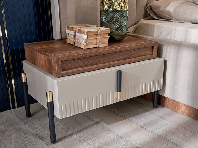 CHAMBRE A COUCHER 180X200 COMPLETE SAVANORA PORTES BATTANTES