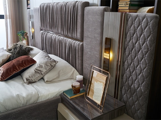 CHAMBRE A COUCHER 180X200 COMPLETE DANTE PORTES COULISSANTES