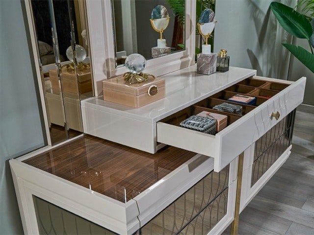 CHAMBRE A COUCHER 180X200 COMPLETE LARISSA PORTES BATTANTES