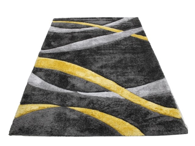 MOQUETTE MM DE LUXE 160X230 P509A GRIS YELLOW