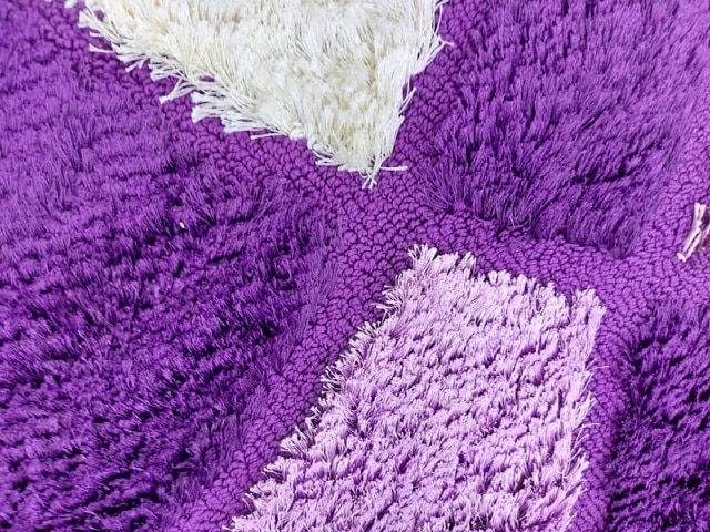 MOQUETTE GM DE LUXE REF GL 300*200 MAUVE CLAIR ET FONCE RECONDITION 2