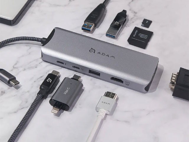 Hub USB-C 9 Ports A09 SuperSpeed AAPADHUBA09GY GRIS