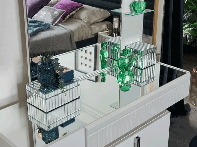 CHAMBRE A COUCHER 180X200 COMPLETE LAGOS PORTES BATTANTES