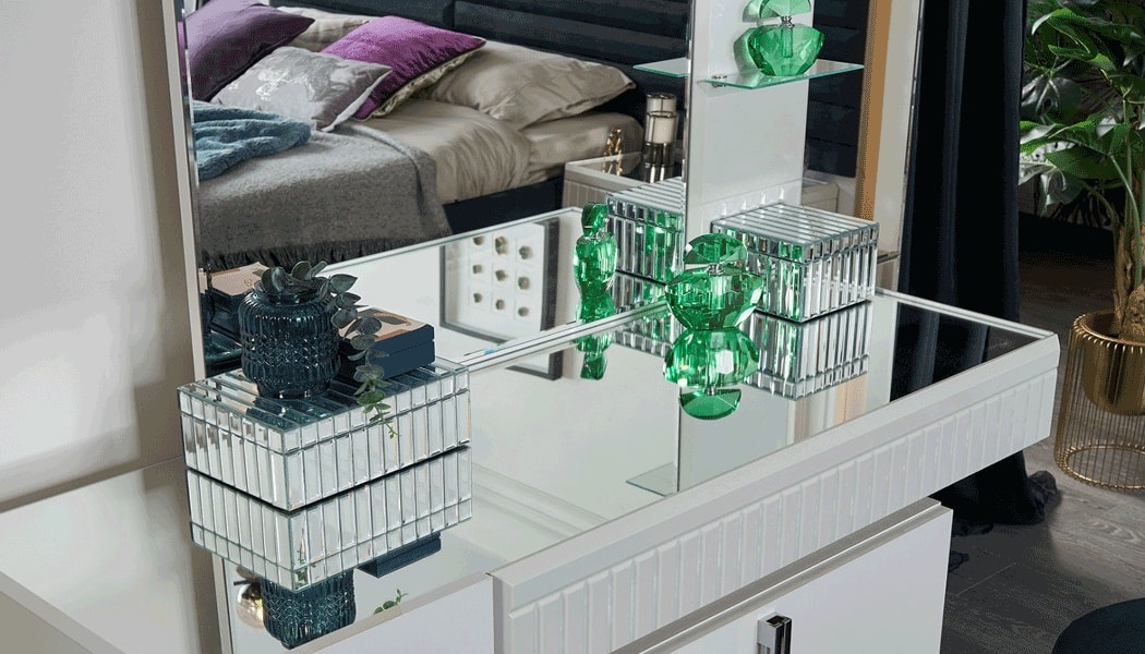 CHAMBRE A COUCHER 180X200 COMPLETE LAGOS PORTES BATTANTES