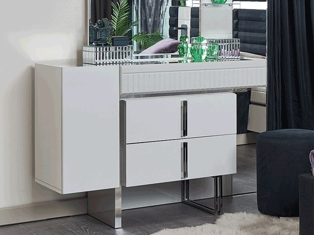 CHAMBRE A COUCHER 180X200 COMPLETE LAGOS PORTES BATTANTES