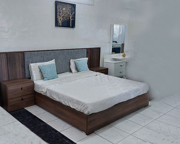 CHAMBRE A COUCHER 180X200 REF 0112 SANS ARMOIRE DARK WALNU 3106