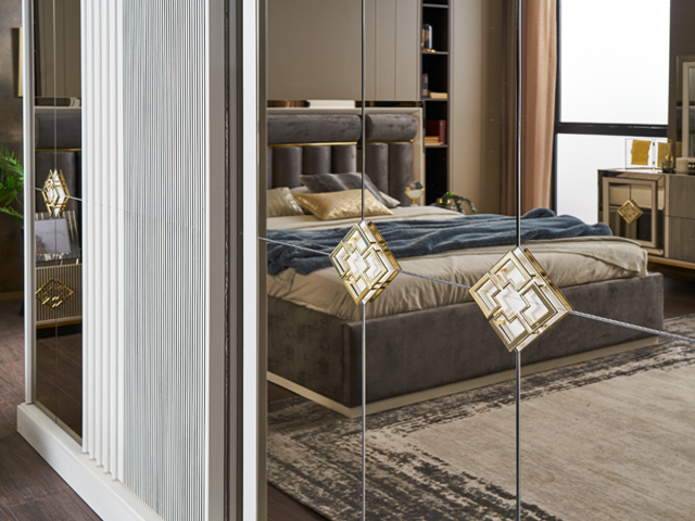 CHAMBRE A COUCHER 180X200 COMPLETE REF MAYA PORTES COULISSANTES Z