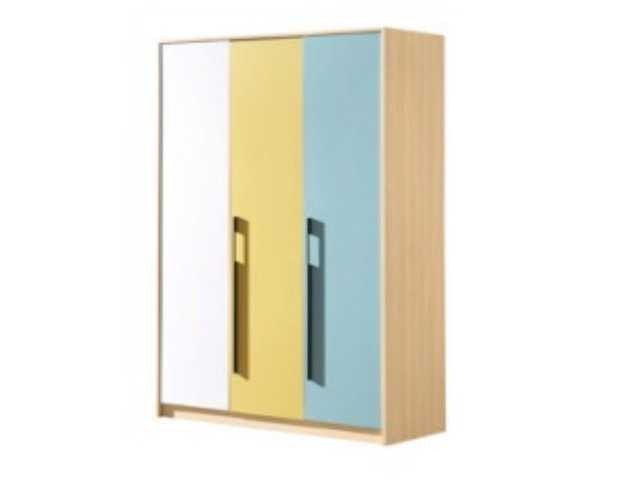 CHAMBRE A COUCHER ENFANT 120X200 A81203 3 PTS BATES CLR 03 JAUNE/BLAN