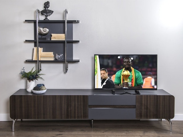 MEUBLE TV REVEN 1838*520*60 COULEUR MARRON GRIS RECOND