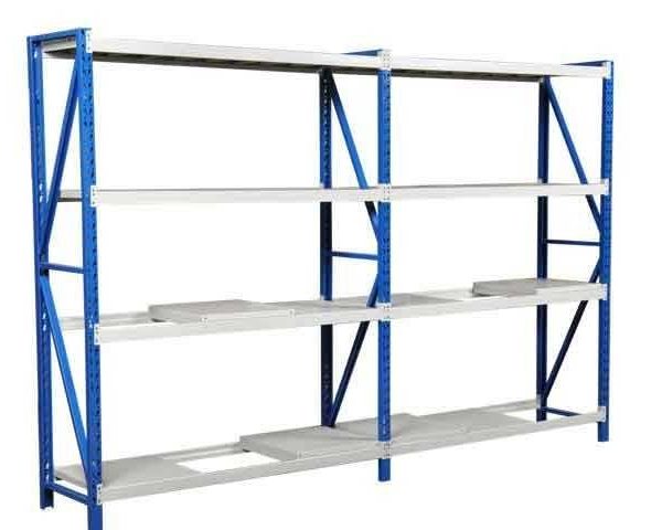 RAYONNAGE DE STOCKAGE ENTREPOT en Fer Hauteur 4 m largeur 1.90 m