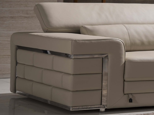 SALON CUIR 6 PLACES FM212 CARMEN CLR GRIS FONCE SX-09