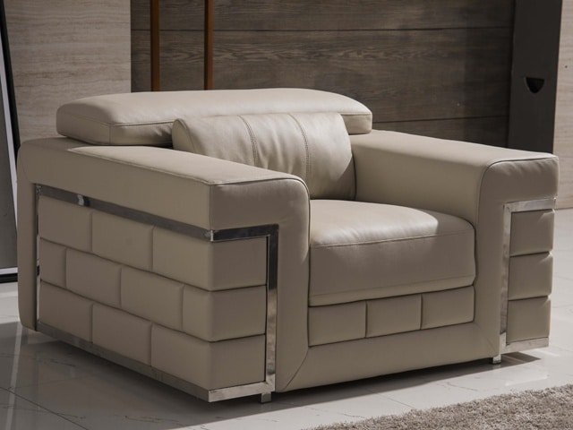 SALON CUIR 6 PLACES FM212 CARMEN CLR GRIS FONCE SX-09