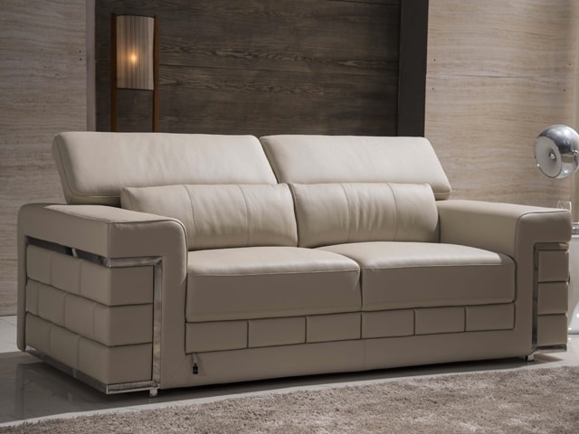 SALON CUIR 6 PLACES FM212 CARMEN CLR BEIGE SJ36