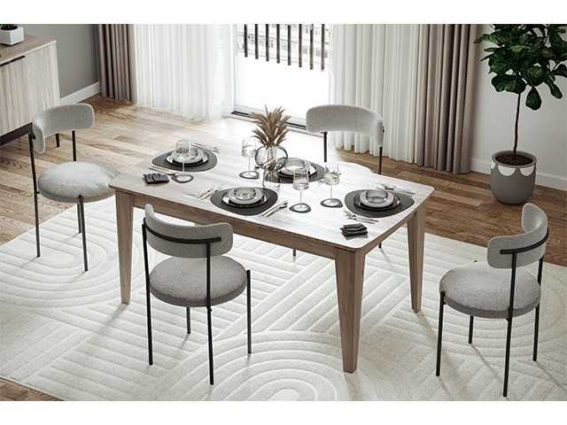 PACK ROSETT BUFFET+MEUBL TV+TABLE BASSE+TABLE COIN+TABL A MANGER 6 PL
