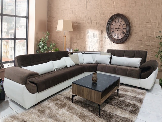 SALON CORNER VEIRA KOSE TAKIMI CHOCOLAT/MARRON 5168,6217/DR82 RECON