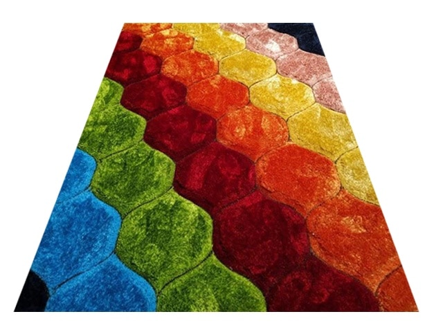 MOQUETTE MM DE PUFFY STYLE 160X230 P549A 21ORANGE/ANTHRACITS DESTOCKA