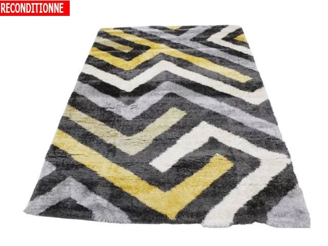 MOQUETTE MM DE LUXE 160X230 P826A ANTHRACITY YELLOW RECOND
