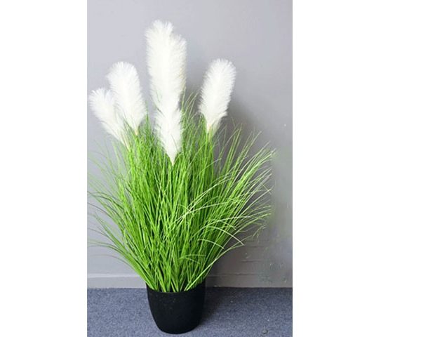 FLEURS DE DECORATION REF 5 100CM COULEUR VERT BEIGE