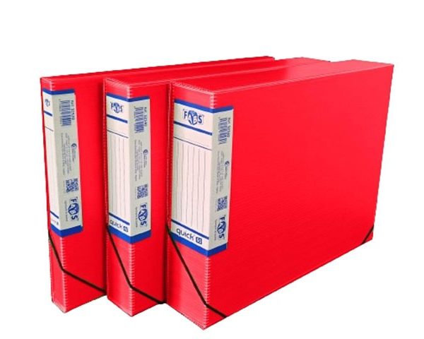 BOITE DE CLASSEMENT EN PLASTIQUE DOS 25 FABS ASSORTIES REF 32520