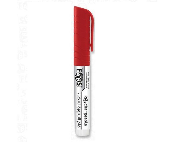 MARQUEUR EFFACABLE BISEAU ROUGE FABS REF 81142