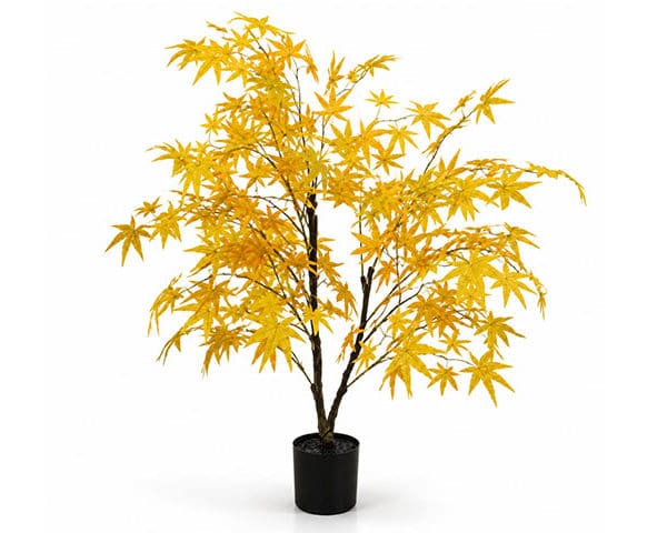 FLEURS DE DECORATION REF 8 130CM COULEUR JAUNE