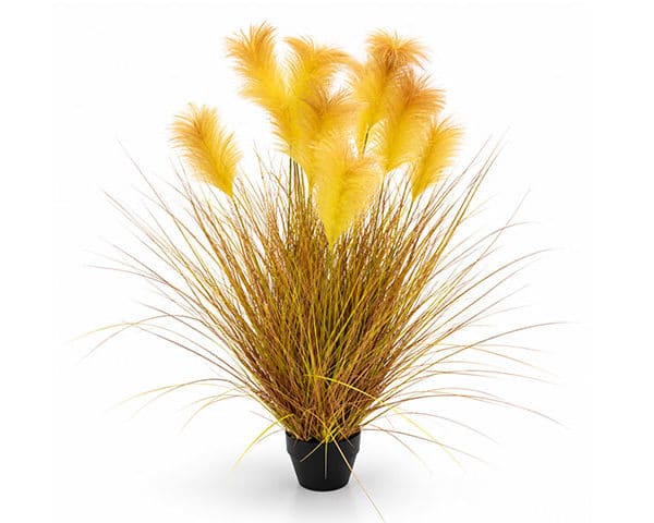 FLEURS DE DECORATION REF 6 90CM COULEUR JAUNE