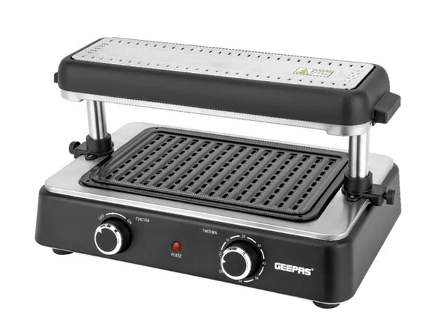 GRILLE DE CUISSON ELECTRIQUE GEEPAS GBG63060 NOIR/INOX