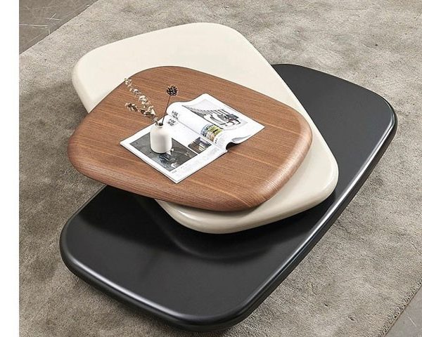 TABLE BASSE REF CJ1359 1570-1630X750X360 COULEUR BEIGE MARRON NOIRE