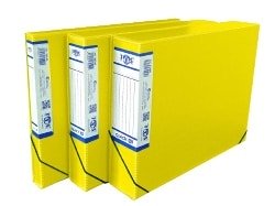 BOITE DE CLASSEMENT EN PLASTIQUE DOS 60 FABS COULEUR ASSORTIES 32560