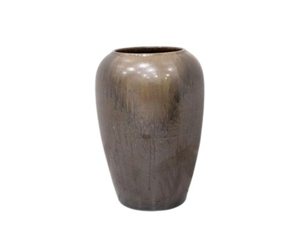VASE DE DECORATION REF CB085 40X40X70 COULEUR CHOCOLAT PM