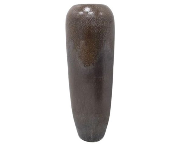 VASE DE DECORATION REF CB085 40X40X120 COULEUR CHOCOLAT GM